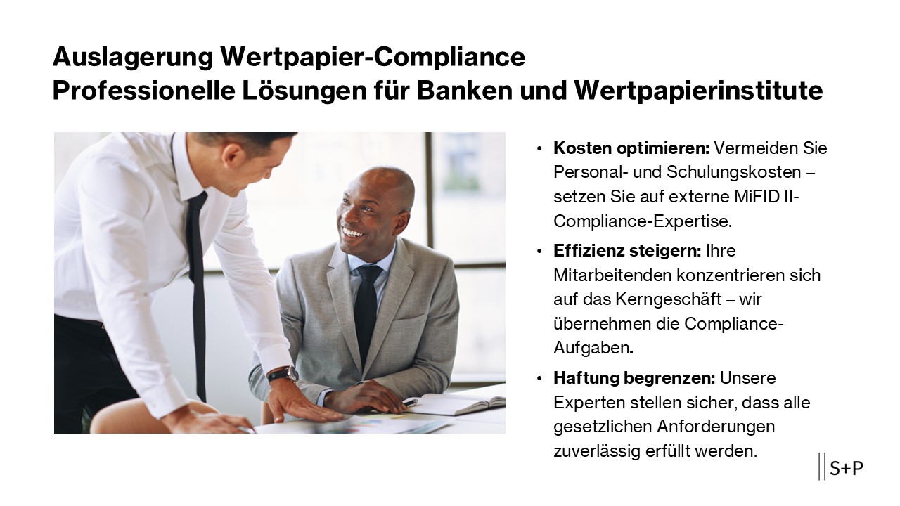 Auslagerung Kapitalmarkt Compliance