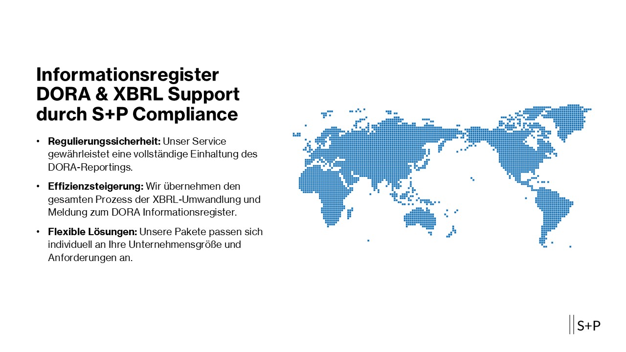 S+P Compliance: Ihre Lösung für die DORA-konforme XBRL-Berichterstattung